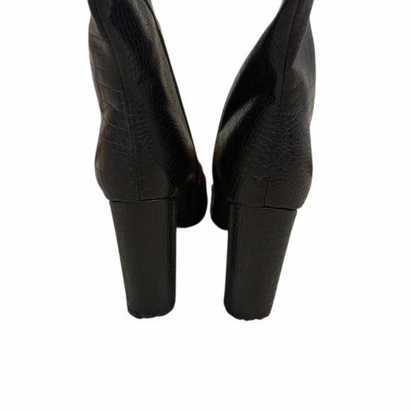 Billini Milla Croc Embossed Knee-High Boots Like New Size 10 - Picture 7 of 10